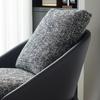 Sillón minimalista italiano para sala de estar, dormitorio, balcón, lujo ligero, sofá individual, tela de diseño, sillón reclinable