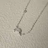 Pulseira de Prata de Lei S925 Flecha de Cupido Estrela e Lua Cravejadas de Diamantes para Mulheres, Estilo Ins Coreano, Joia Versátil de Alta Qualidade