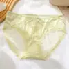 Bragas sin costuras de cintura media, puramente sensuales y sexys, con ribete de encaje satinado y fuelle de seda, calzones transpirables y que realzan el trasero para mujer