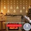 Cortina de luz decorativa de natal, luz de estrela, corda de luz, atmosfera, luz LED colorida, luz piscante, bola de desejos, faixa de luz de gelo