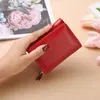 Mini carteira de PU com textura estilo japonês para mulheres, curta, transfronteiriça, grande capacidade, porta-moedas criativo para mulheres, bolsa de moedas, porta-cartões