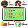 Tablero Táctico Plegable con Cremallera para Entrenador de Fútbol Magnético Doble Cara Borrable Mesa de Arena Portátil Bolsa con Cremallera Tablero Táctico de Fútbol