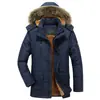 Amazon Transfronterizo Invierno Talla Grande Ropa Acolchada de Algodón Abrigo Acolchado de Algodón para Hombre Chaqueta Multibolsillos Chaqueta Militar Gruesa Forrada de Polar para Hombre
