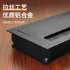 Caja pasacables para escritorio de oficina, cubierta de orificio para cables multifunción para escritorio de computadora, amortiguador cuadrado con cepillo, cubierta decorativa