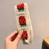 Diadema de Punto Floral para el Flequillo de Mujer 2025 Nueva Diadema de Estilo Pastoral para Recoger el Pelo Suelto Pasador de Velcro Accesorio para el Cabello