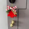 Nuevas Decoraciones de Atmósfera Navideña Colgantes de Lazo Navideño y Campana Decoración de Árbol de Navidad Colgantes Fabricante Venta al Por Mayor