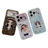Estampado de Leopardo Puntos Pequeños Azul Jade Aplicable a Funda de Teléfono Apple 17 iphone16promax Tacto de Alta Gama 18pro Proteger