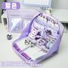 Estojo Escolar Kuromi de 12 Camadas Estojo de Papelaria para Menina Roxo Aluno do Ensino Fundamental 2024 Novo Estojo Escolar Kuromi para Crianças