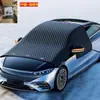 Escudo de Nieve Magnético para Coche con Película de Aluminio Engrosada Parasol, Parasol Frontal de Coche Ampliado, Tela Oxford a Prueba de Humedad Protección contra la Nieve