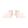 Pendientes de Conejo Gato Lindos para Mujeres Niños Europeos y Americanos Pendientes de Animales Dibujos Animados Piña Árbol de Navidad Regalo de Fiesta de Año Nuevo