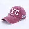 Boné Retro Estilo Americano Topo Mole Hip Hop Street Shot Trendy Chapéu de Sol Letra Bordada NYC Boné de Baseball para Homens e Mulheres