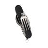 Vajilla pequeña combinada multifuncional plegable desmontable para montañismo al aire libre, vajilla de viaje, mango de aluminio multiabridor, regalo, cuchillo para fruta
