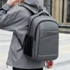 Mochila Dupla de Ombro Masculina para Negócios Grande Capacidade para o Dia a Dia Mochila para Computador Simples Toque de Alto Padrão Passeio Casual Versátil Mochila Masculina