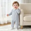Body de Algodón Puro para Bebés Niños y Niñas, Manga Larga, Todas las Estaciones, Mameluco de Manga Larga, Clase A, Sin Etiquetas, Ropa de Primavera/Otoño