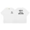 GALLERY DEPT TIDE estampa colorida de letras de desenho animado camiseta de manga curta de alta qualidade casual solta verão masculina e feminina