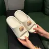 Pantuflas de Dibujos Animados con Suela Gruesa para Mujer, Verano, Hogar, Baño, Pareja, Interior, Resistentes al Desgaste, Antideslizantes, Zapatos DIY con Flores, Sandalias Creativas