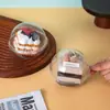 Caixa para Bolo Redondo Mousse do Mickey Dia dos Namorados Transparente Portátil Salada Frutas Assar Confeitaria