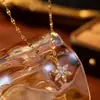 Colar para Mulheres, Popular entre Celebridades da Internet, Estilo Europeu e Americano, Design de Flor com Zircônia, Modelo Exclusivo Novo 2026, Colar Estiloso e Versátil