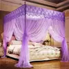 Mosquiteiro para Uso Doméstico, Cama de Casal 1,8m, Estilo Princesa, Estilo Palácio, De Chão, Quarto Tradicional, Três Portas, Estrutura Reforçada 1,5m
