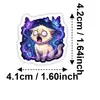 Pegatinas de Gato de Fantasía de Dibujos Animados 56 Transfronterizas para Maletas y Computadoras, Pegatinas de Decoración Navideña para Bricolaje al por Mayor