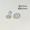 Zircônia folheada a ouro 18K que preserva a cor, com furo grande em prata grossa, contas soltas, espaçadores, peças espaçadoras, cristal, acessórios para montagem de pulseiras DIY feitos à mão