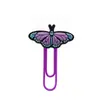 Bestseller transfronterizo: clips de papel con forma de mariposa, clips de papel de PVC de dibujos animados, marcapáginas para cuaderno y pequeños artículos de regalo
