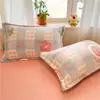 Fundas de Almohada de Terciopelo de Leche, Un Par de Fundas de Almohada, Paquete Individual 48cmx74cm Funda de Almohada 2 Invierno Engrosado Terciopelo Coral Dibujos Animados