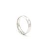 Anel de zircônia chanfrado duplo de ouro 18k estilo ins personalidade simples anel de aço titânio liso 3mm feminino atacado