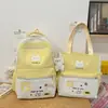 Otoño 2026 Nuevo Dulce Conjunto de Dos Piezas para Estudiantes de Primaria y Secundaria Mochila Alto Valor Estético Corazón Girly Bolso Cruzado Único para Tutorías