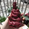 Atacado cinábrio falso enviar filho Guanyin decoração resina Guanyin estátua de Buda decoração de adoração artesanato
