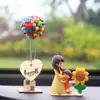 Personajes de Dibujos Animados para una Familia de Cuatro Adornos para Coche, Adornos Cálidos para Coche, Decoraciones Interiores de Coche para Consola Central Venta al por Mayor