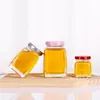 Botellas dispensadoras de miel de grado alimenticio, de forma cuadrada, para uso doméstico, frascos de vidrio herméticos para almacenar salsa de chile picado, mermelada y otros conservantes