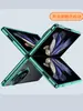 Para vivo X Fold2 pantalla plegable transparente ultra delgada funda para teléfono móvil nuevo marco simple con chapado carcasa dura anti