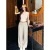 Top de punto sin mangas con cuello redondo y diseño ondulado casual estilo coreano para mujer, de verano, corte ajustado, elegante y versátil