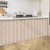 Cortina de gabinete para cubrir el desorden de la cocina, cortina de puerta sin taladro, cortina decorativa, cortina a prueba de polvo para gabinete sin puertas, cortina de cinta mágica