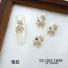 Accesorios para Uñas con Zirconia del Año del Caballo 2026 Nuevos Lindos Ponis del Zodiaco Rojo Aleación Pedrería Decoraciones de Uñas Portátiles para DIY