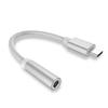 Cable adaptador de auriculares trenzado tipo C cable de datos para auriculares tipo C cable de audio tipo C a 3,5 MM