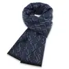 Bufanda de Cuadros Negra y Gris Estilo Británico para Hombre, Cálida Gruesa de Invierno Versátil, Mezcla de Lana Cuadros Estilo Masculino