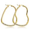 Pendientes de amor directos de fábrica, pendientes de acero inoxidable de moda europea y americana, joyería creativa, suministro de comercio exterior, pendientes de acero de titanio