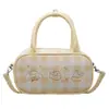 Bolsa de Mão e Bolsa Transversal Xadrez Fofa, Bolsa de Ombro Feminina Moderna e Tendência, Bolsa Transversal Feminina Portátil de Nicho 2025