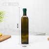 Garrafa redonda de vidro para azeite multi-tamanho sombreamento garrafa de vidro verde escuro garrafa quadrada para óleo de gergelim garrafa de óleo de chá garrafa de vinho atacado