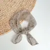 Pañuelo Pequeño Original de Lino Puro Estilo Hong Kong, Versátil Artístico para Proteger el Cuello de Mujer en Verano, Pañuelo Pequeño de Seda