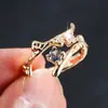Anillo de Diseño de Nicho Transfronterizo con Textura de Rama, Anillo Abierto Ajustable Personalizado de Venta Caliente con un Toque de Lujo Ligero y de Alta Gama