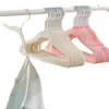 Percha de flocking para ropa de niños para el hogar, antideslizante, organizador de armario, percha para ropa de niños, percha de plástico para ropa, venta al por mayor
