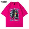 Camiseta de manga corta de estación independiente de comercio exterior para niños, chaqueta de media manga con estampado de estrellas de tendencia retro americana de verano al por mayor
