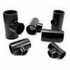 Conector de Accesorios para Tubería de Suministro de Agua de PVC Negro Conector Upvc para Acuario Diámetro Reductor Pasante Recto de Paso Tres Vías y Cuatro Vías