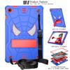 Para Samsung Tab A9 X110 color de contraste caricatura silicona PC soporte anticaída funda plana A9 Plus cubierta protectora