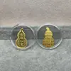 Pegatina de Teléfono de Oro Puro 999 Oro 2mg Princesa Por Favor Hazte Rico Rápido Lámina de Oro Atrae Dinero Pequeño Regalo Promocional Venta al por Mayor desde el Fabricante