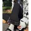 Calça de Tricô Branca Slim Fit Flare para Mulheres Nova Coleção Primavera e Outono 2025 Lã Fleece Cintura Alta Caimento Emagrecedor Comprimento Total Casual