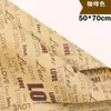 Papel Kraft Vintage Papel de Embrulho para Buquê de Flores Papel de Presente Arte Floral Conjunto Completo de Materiais Atacado Papel de Jornal de Parede de Fundo Inglês